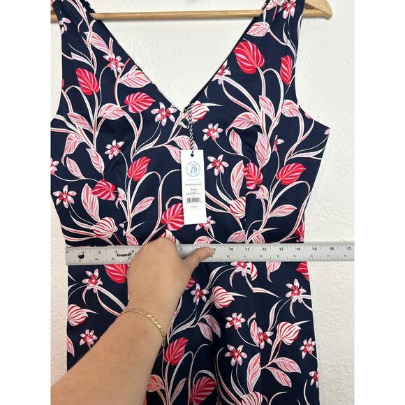 Draper James Knot Shoulder Floral A-Line Dress 6 NWT - Picture 9 of 10